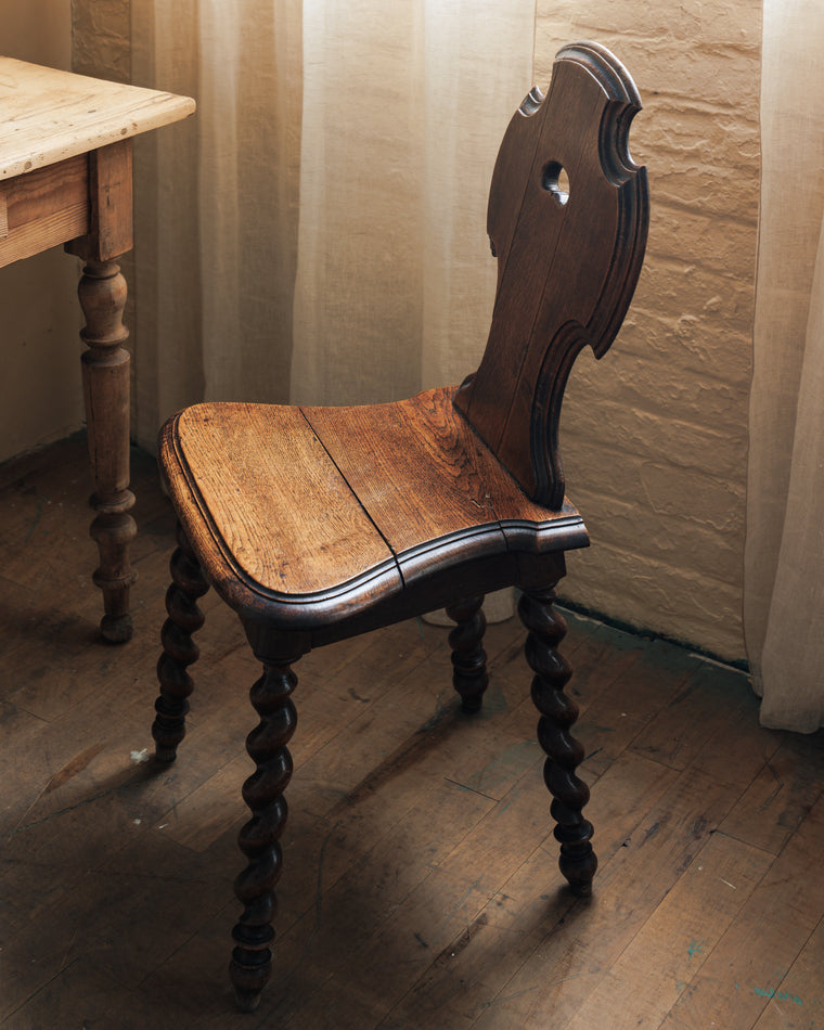 Brutalist Oak Chair