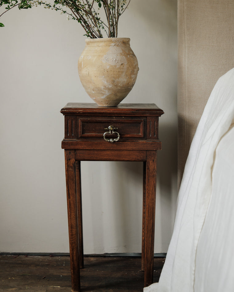 Antique Oak Nightstands (Set of 2)