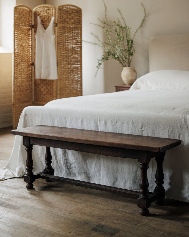 French Walnut Bench