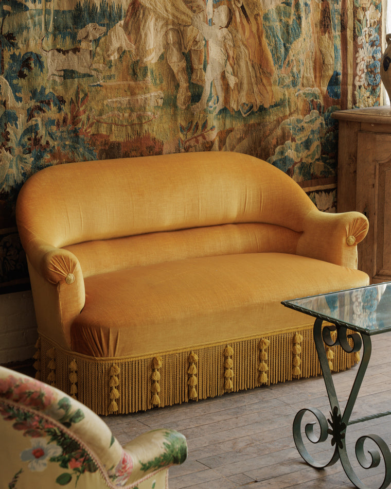 Napoleon III Mustard Loveseat