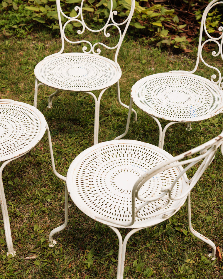 French Garden Chairs - Set of 4