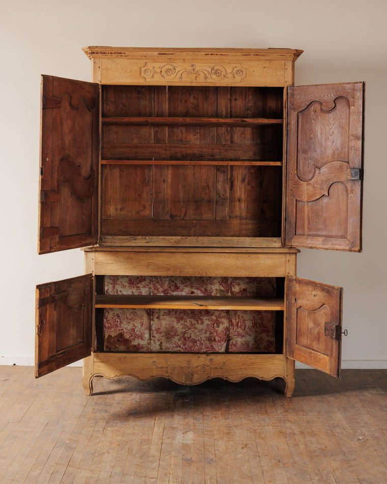 19th c. Oak Alsace Cupboard