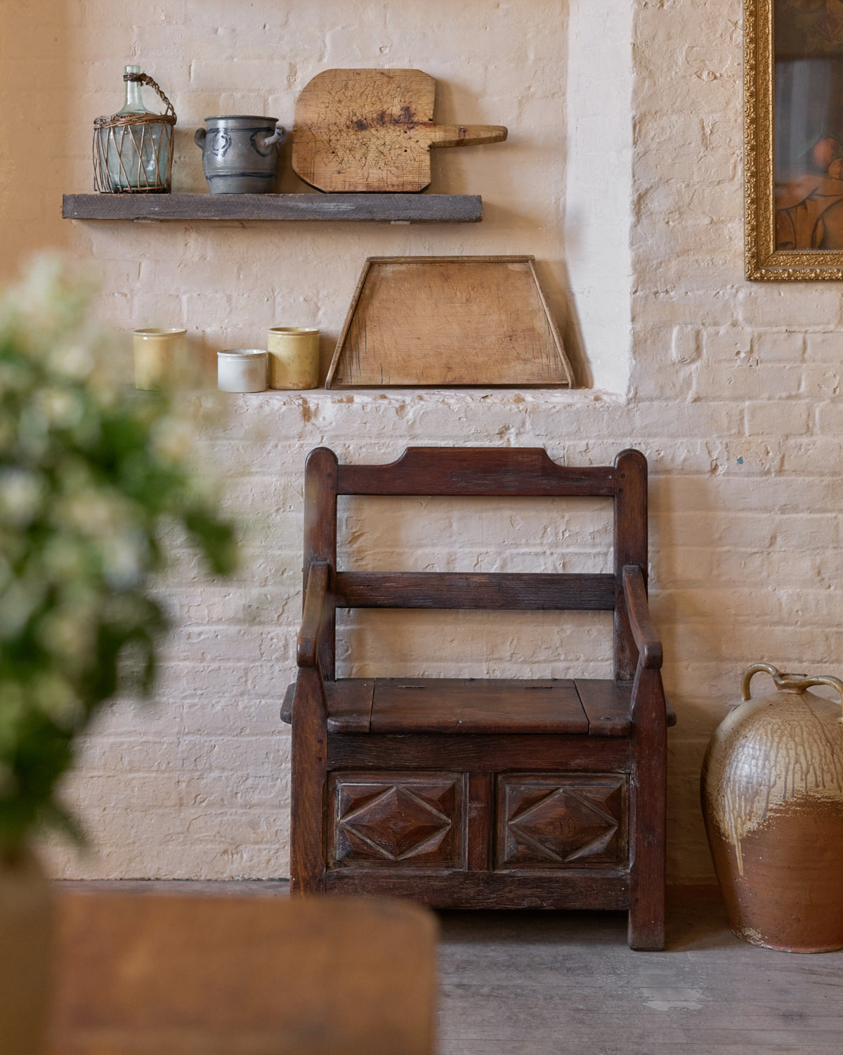 French Salt Box Bench