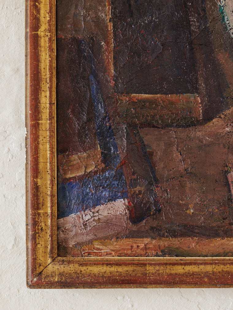 Oil Painting - Books