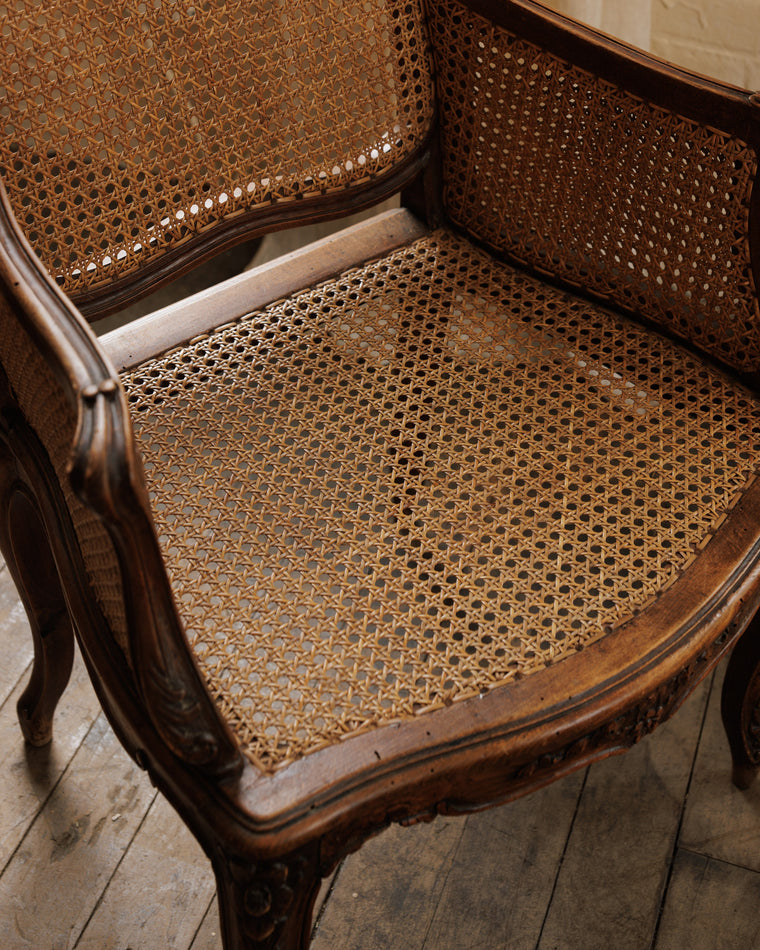 19th c. French Cane Armchair
