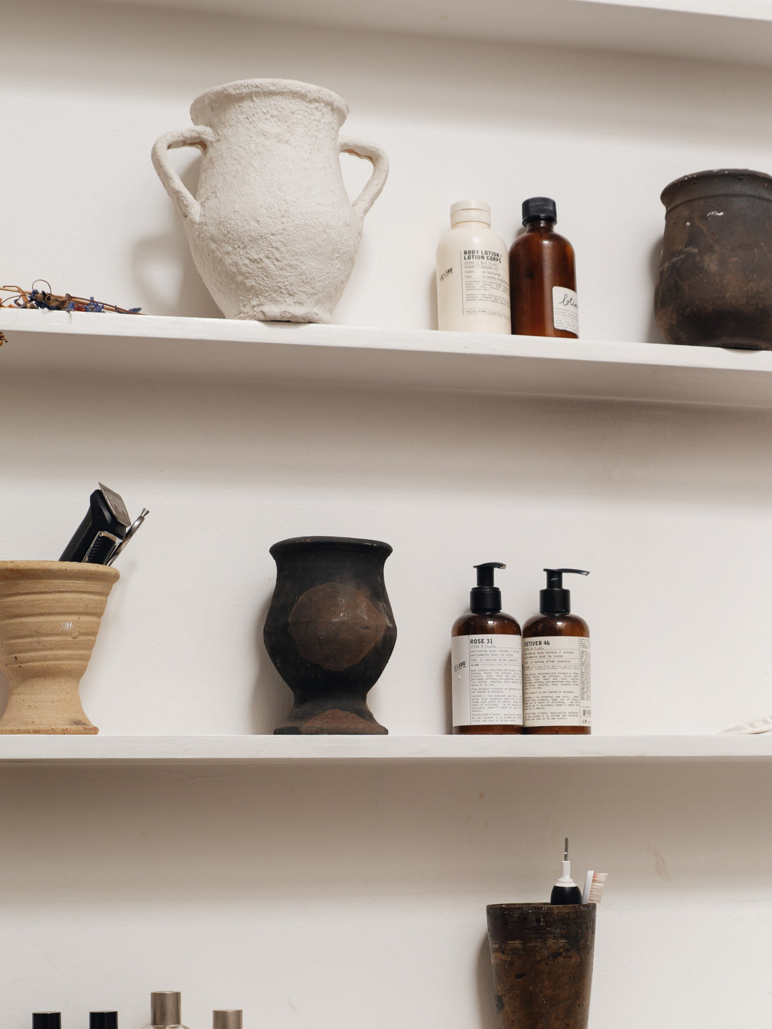 Mini Egyptian Goblet Pot - Black