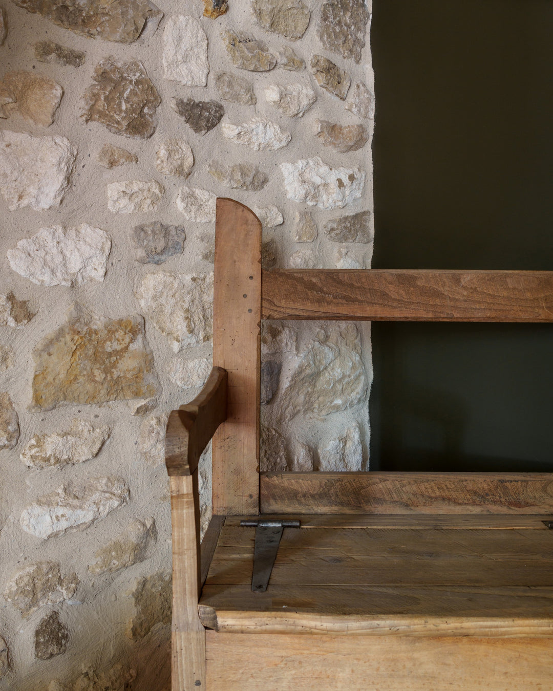 Antique Salt Box Bench