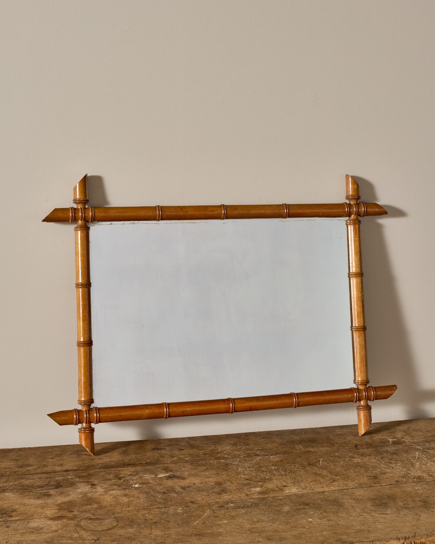 Faux Bamboo Mirror - I