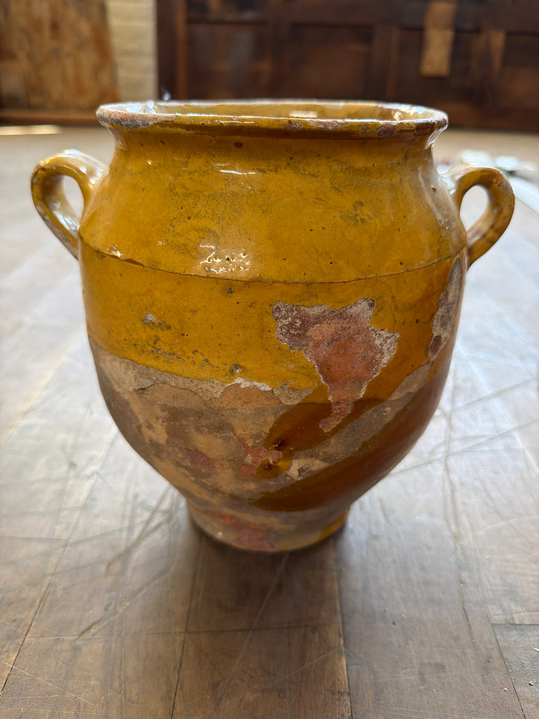 Yellow Confit Pot