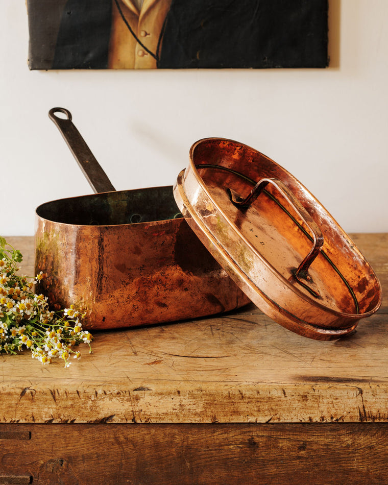 Antique Copper Pot - Large