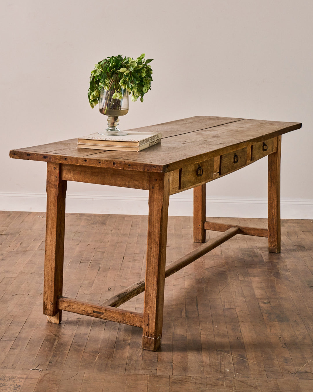 19th c. Oak Console Table