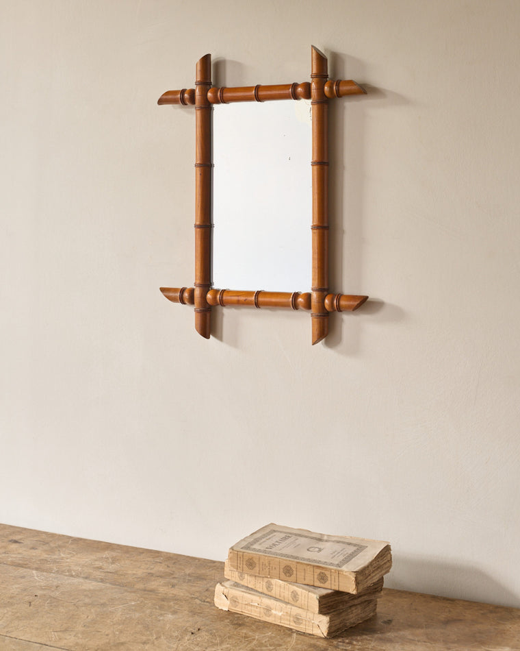 Faux Bamboo Mirror
