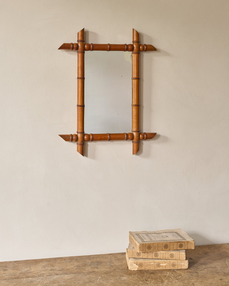 Faux Bamboo Mirror