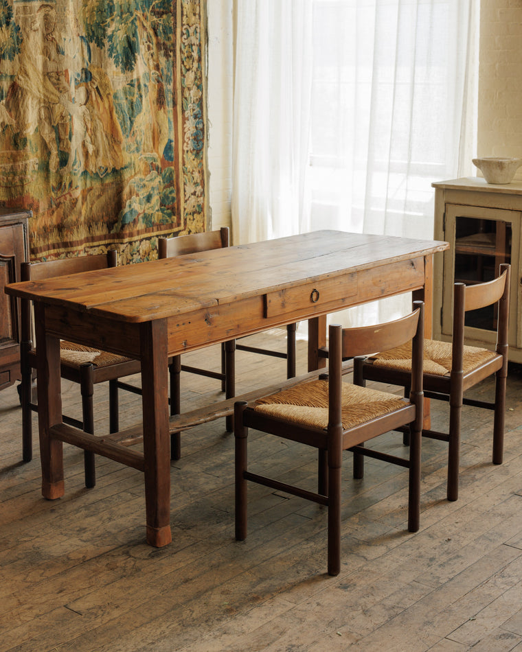 Midcentury Rush Chairs - Set of 4