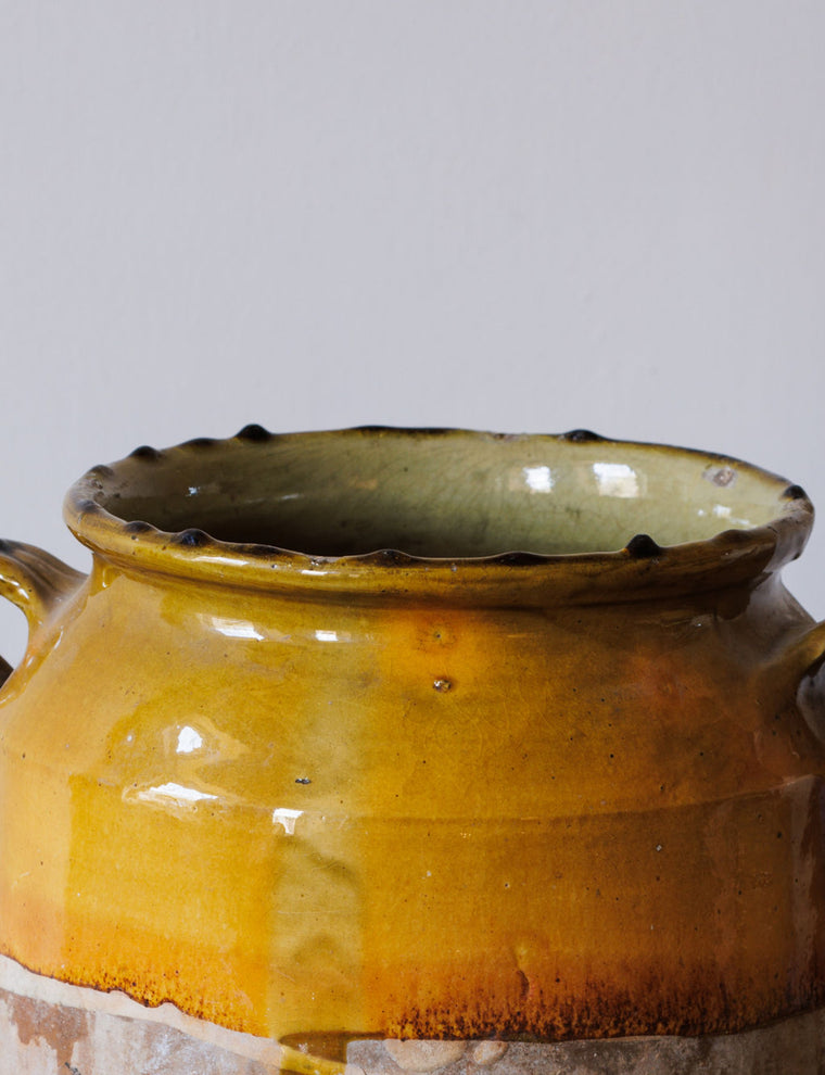 Rare Ochre Confit Pot