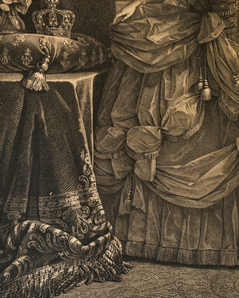 Framed Engraving of Marie Antoinette