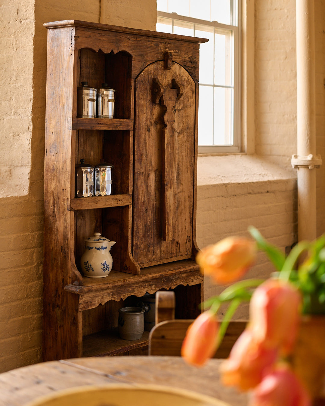 19th c. Drop Down Cupboard