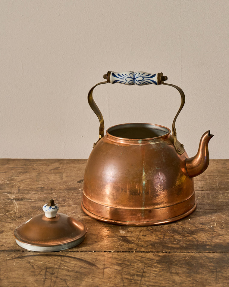 Antique Copper Teapot