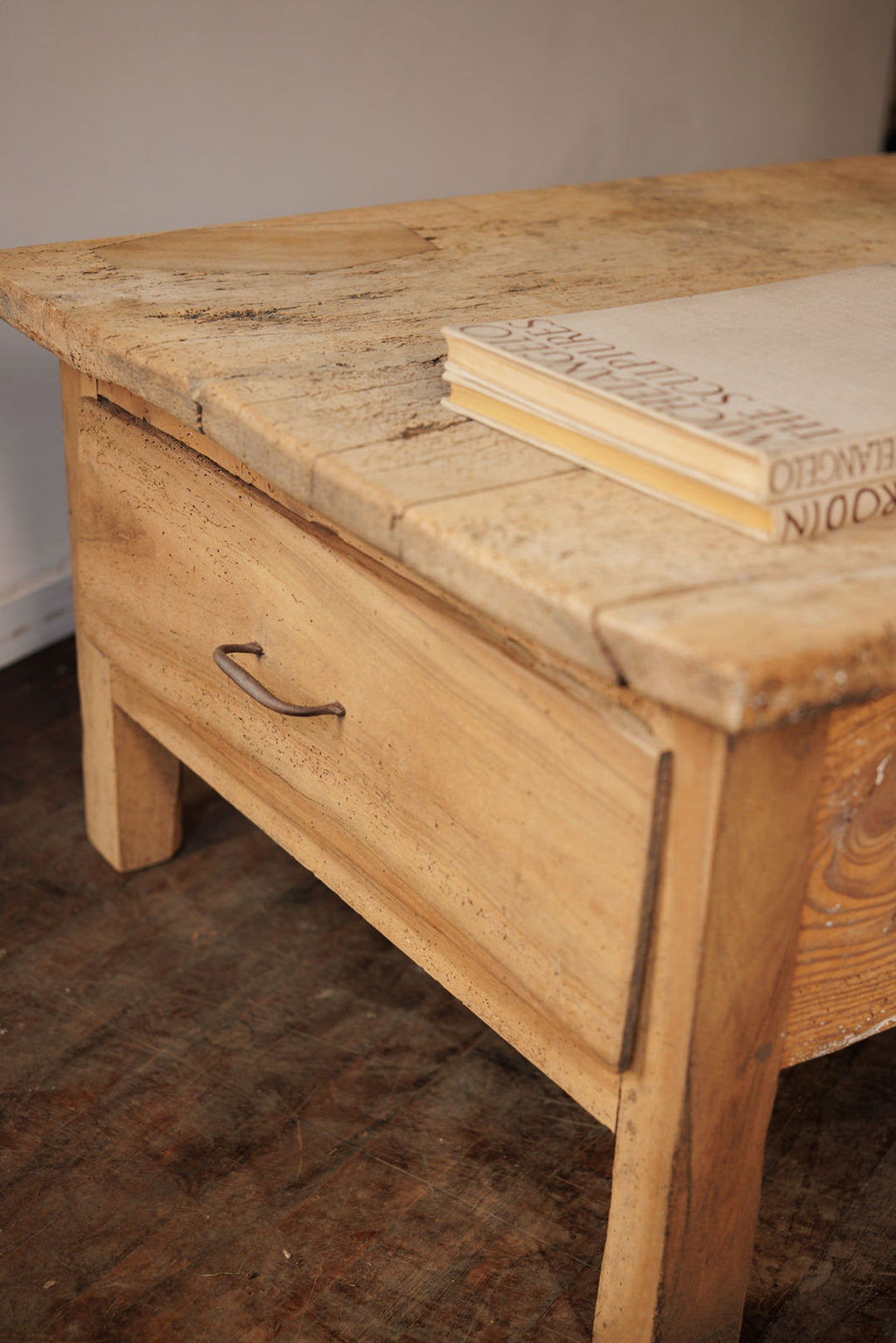 Monumental 19th c. Oak Coffee Table