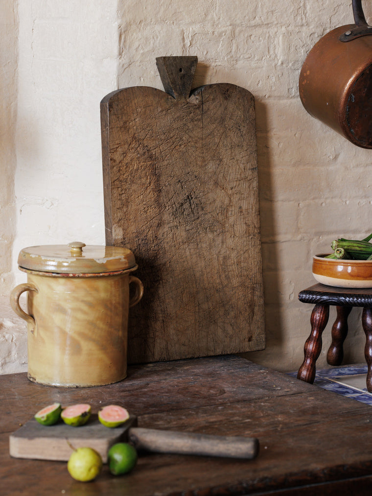 Antique French Curved Cutting Board