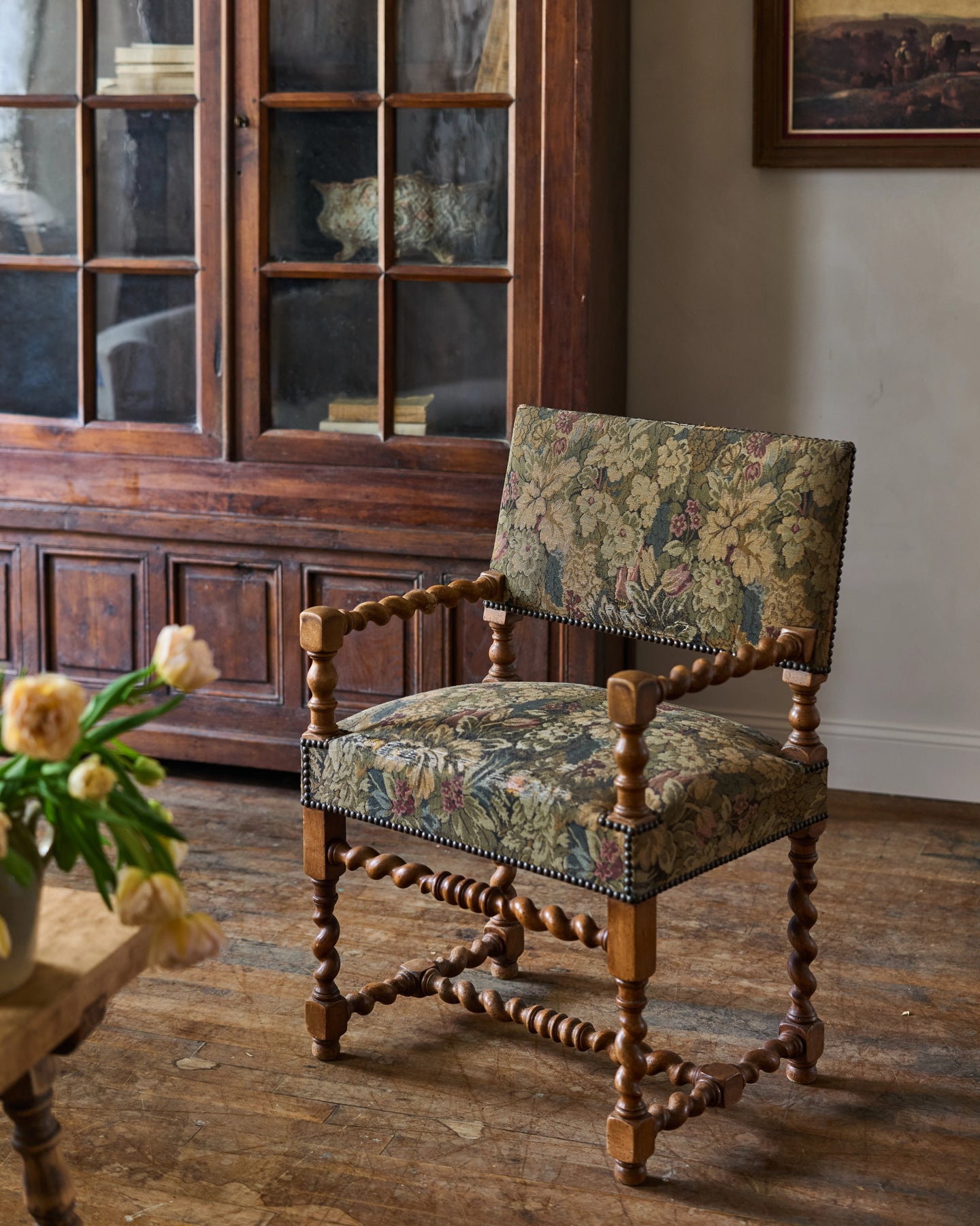 19th c. Tapestry Armchair