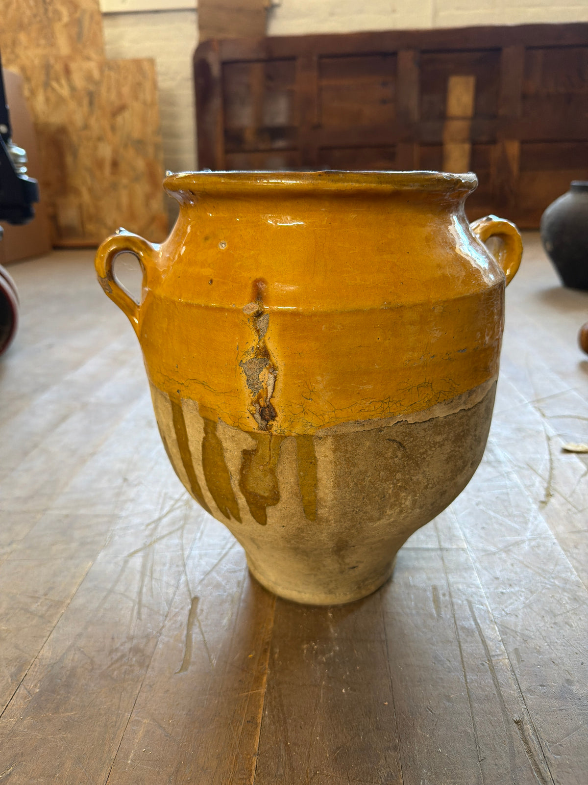 Yellow Confit Pot