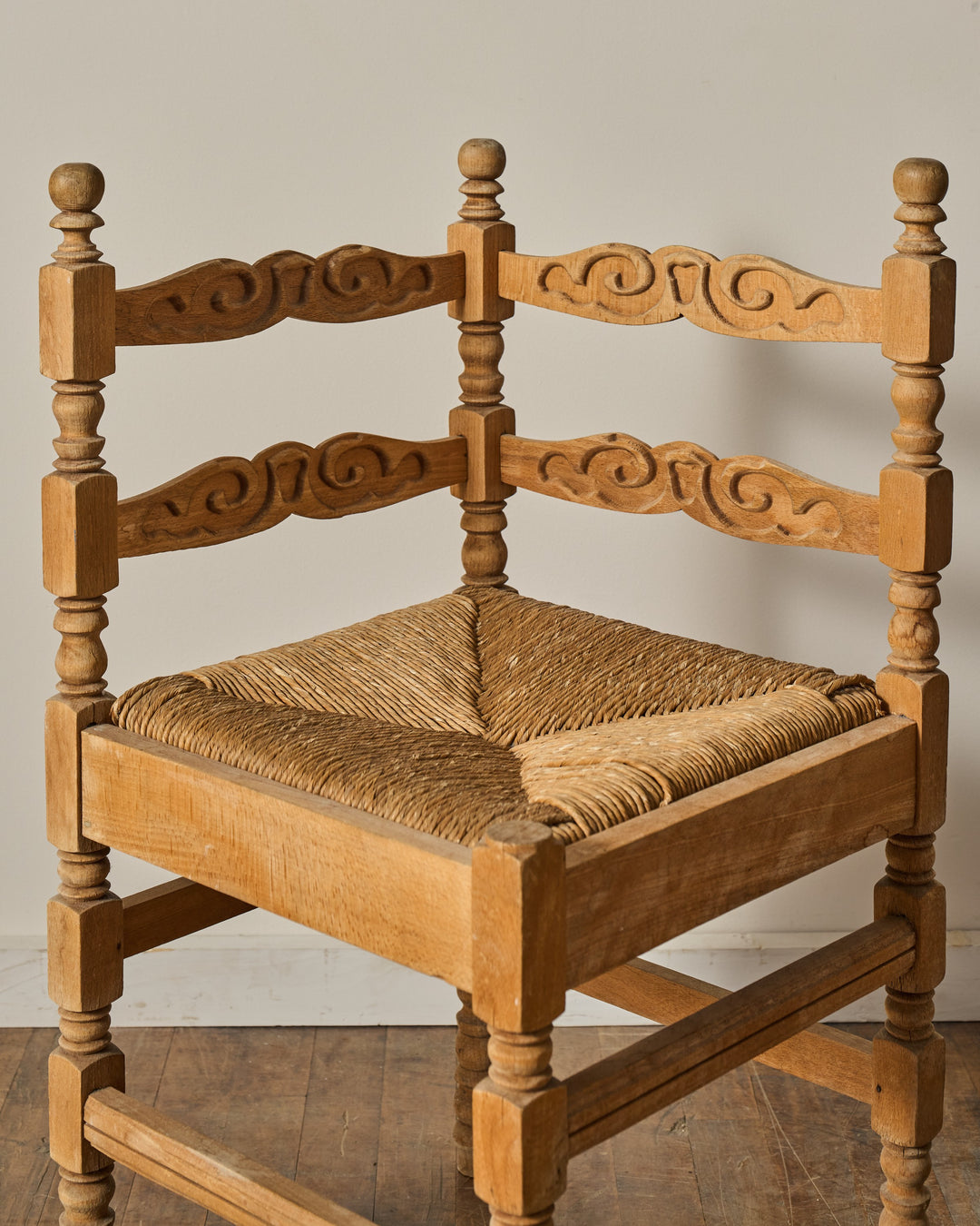 Oak Corner Chair