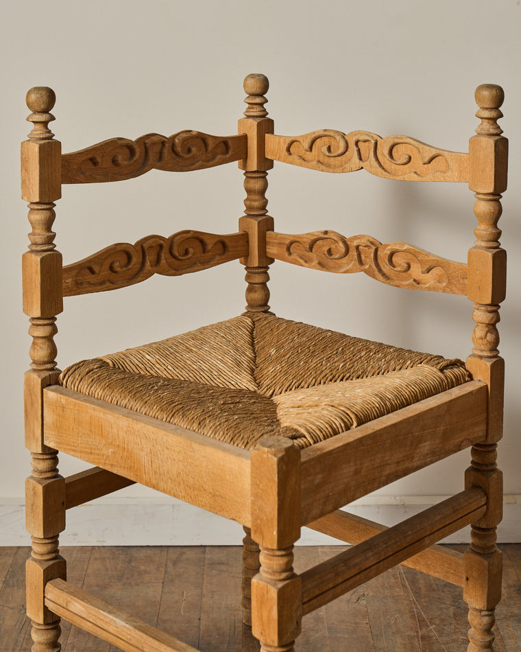 Oak Corner Chair