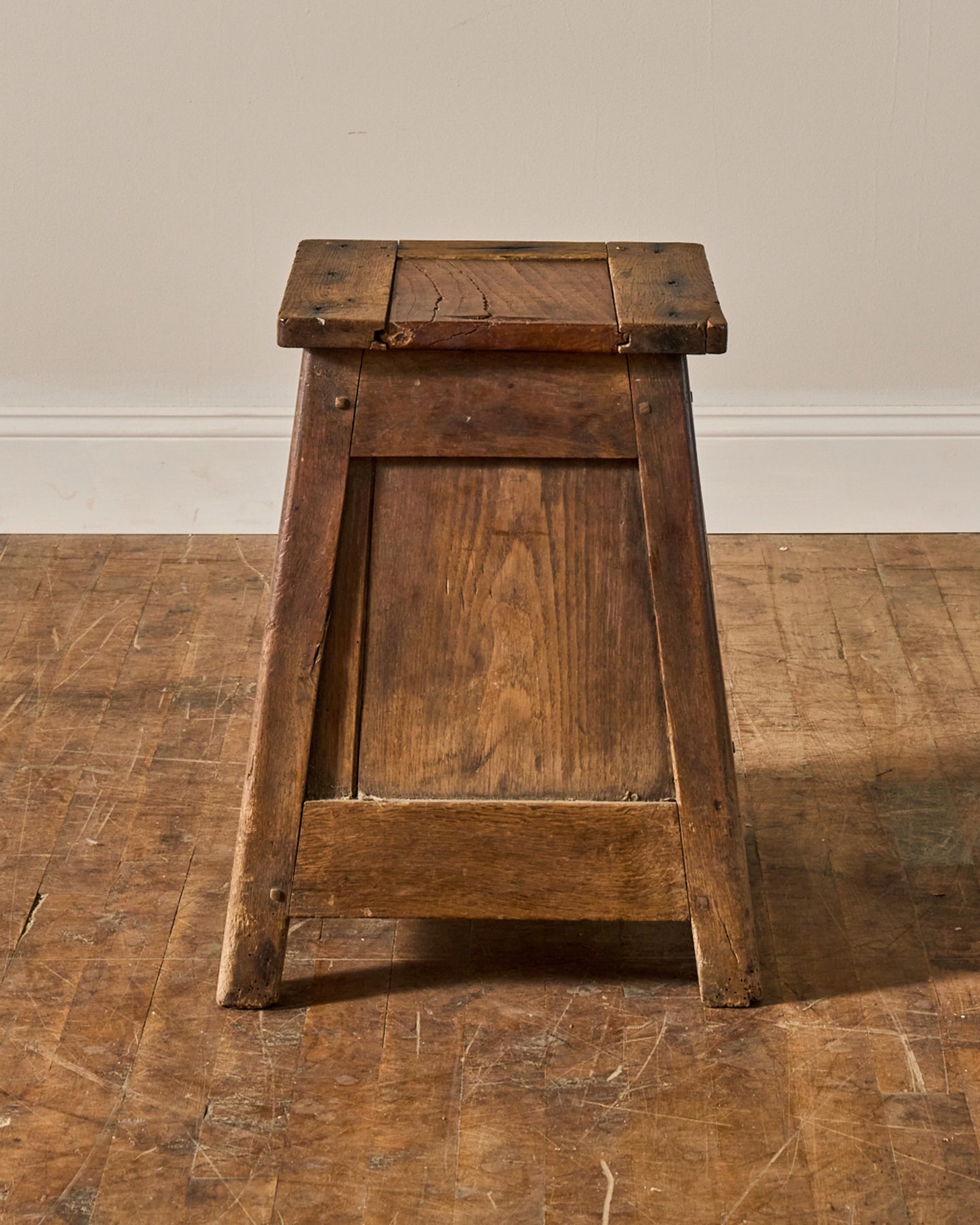 Rare Salt Box Stool