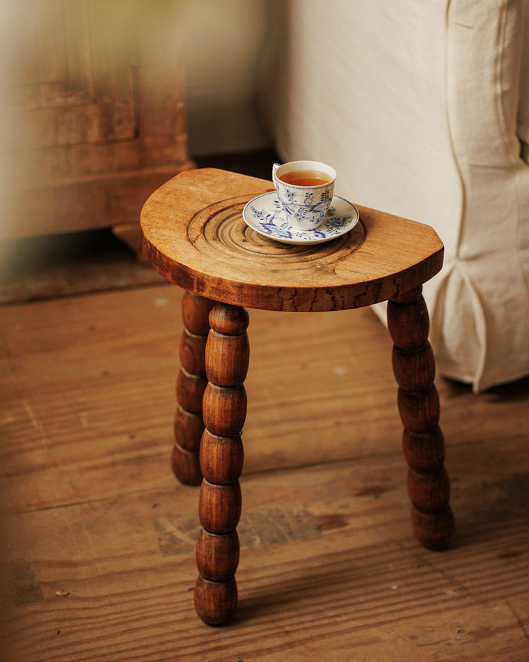 French Demi Lune Stool