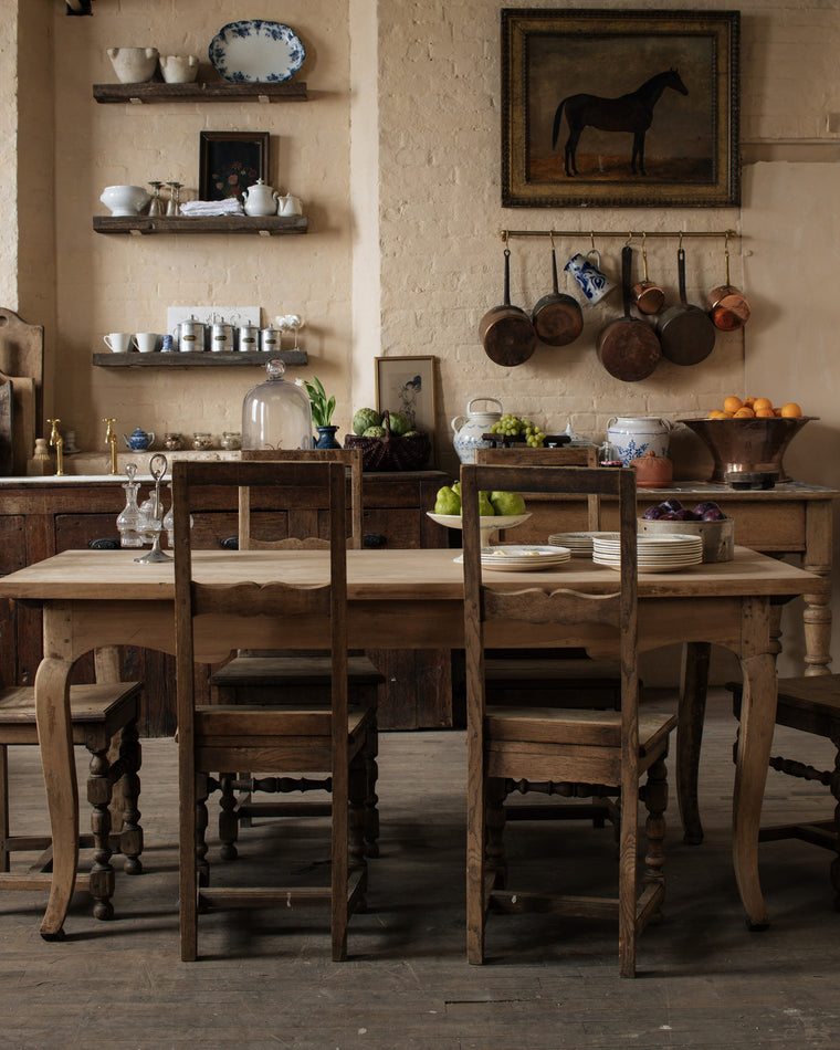 Antique Cherry Farm Table