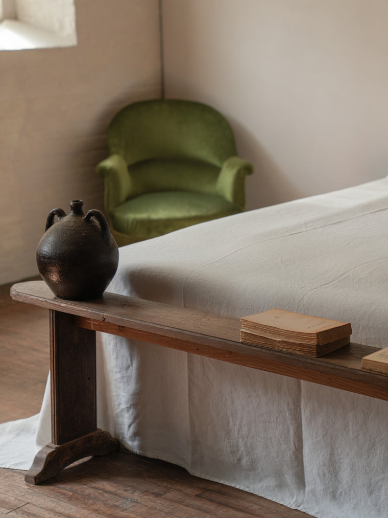 Antique French Oak Bench