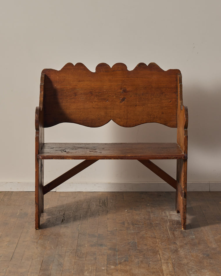 19th c. Italian Alps Bench
