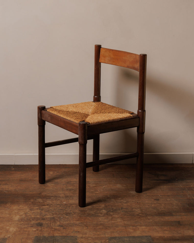 Midcentury Rush Chairs - Set of 4