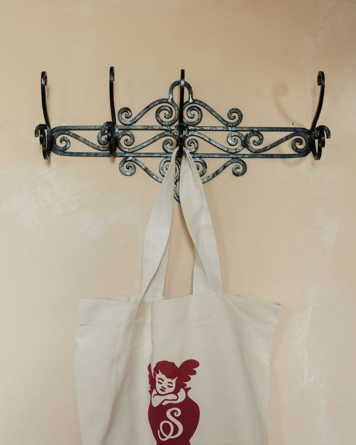Iron Scroll Coatrack