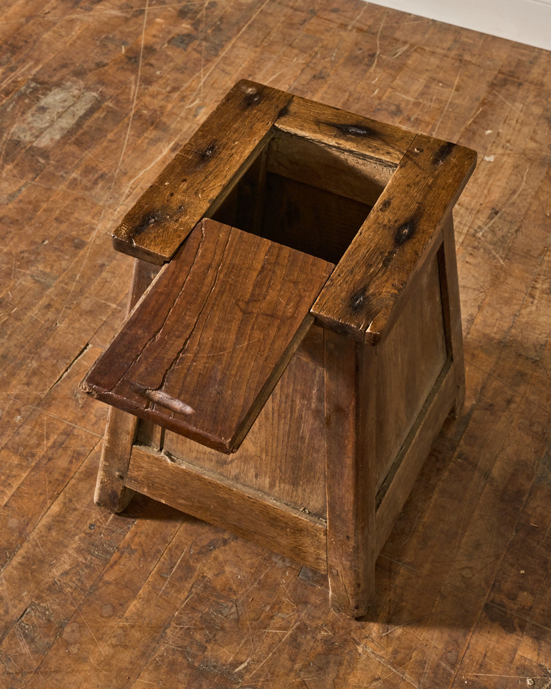 Rare Salt Box Stool