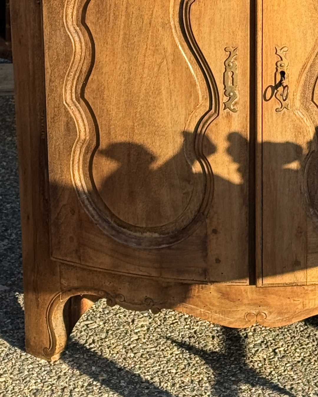 Walnut Corner Cabinet