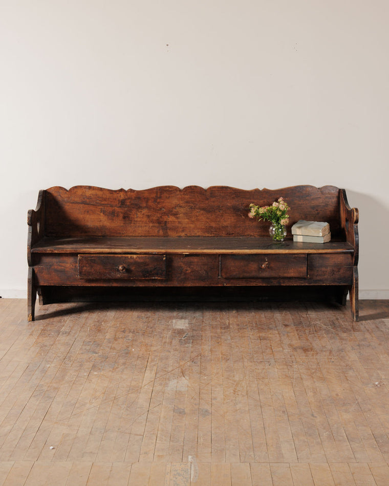 19th c. Alps Church Bench