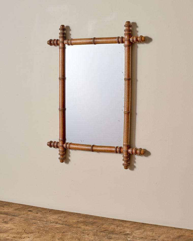 Faux Bamboo Mirror - Large