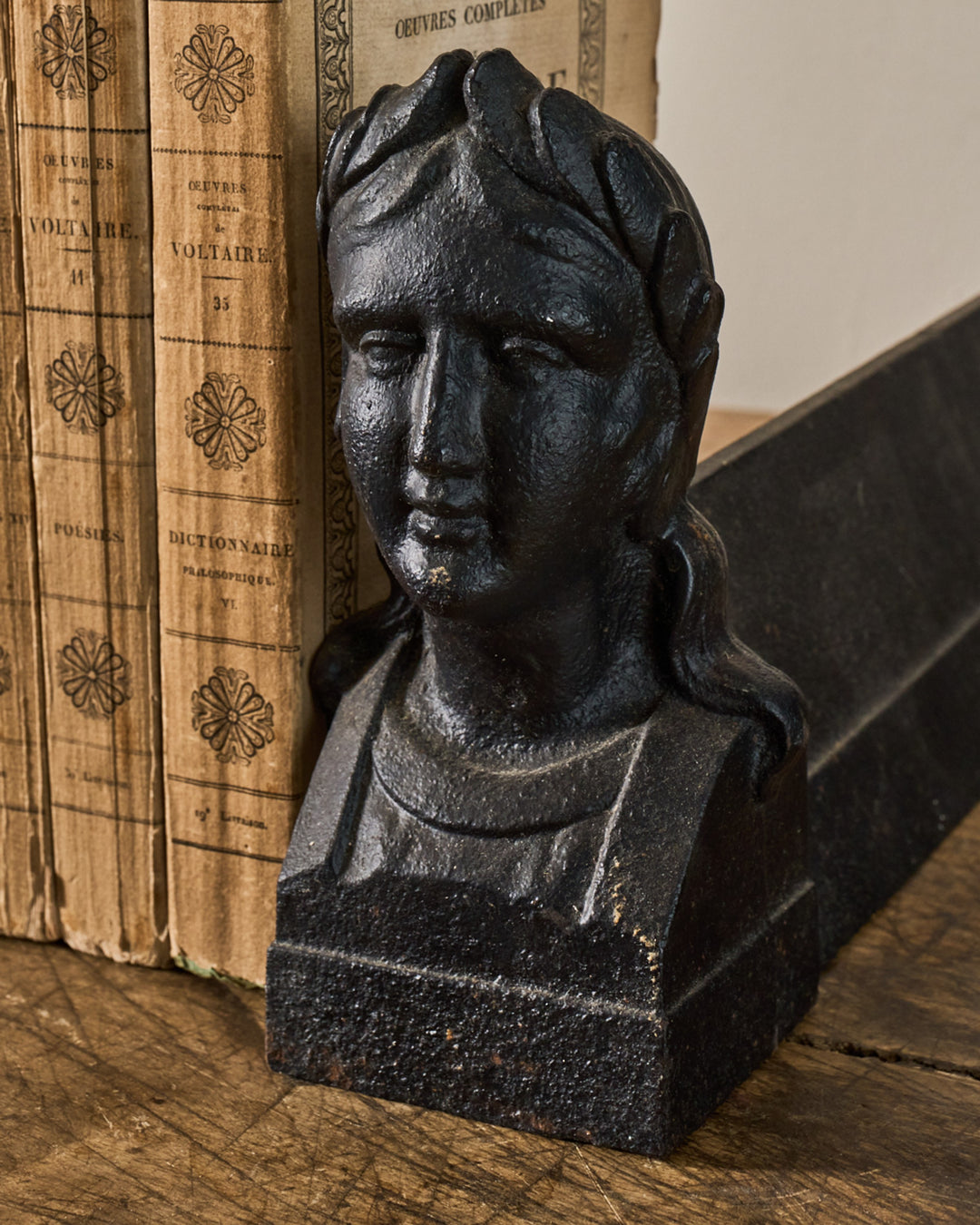 Madame Fireplace Cast Iron Bookends