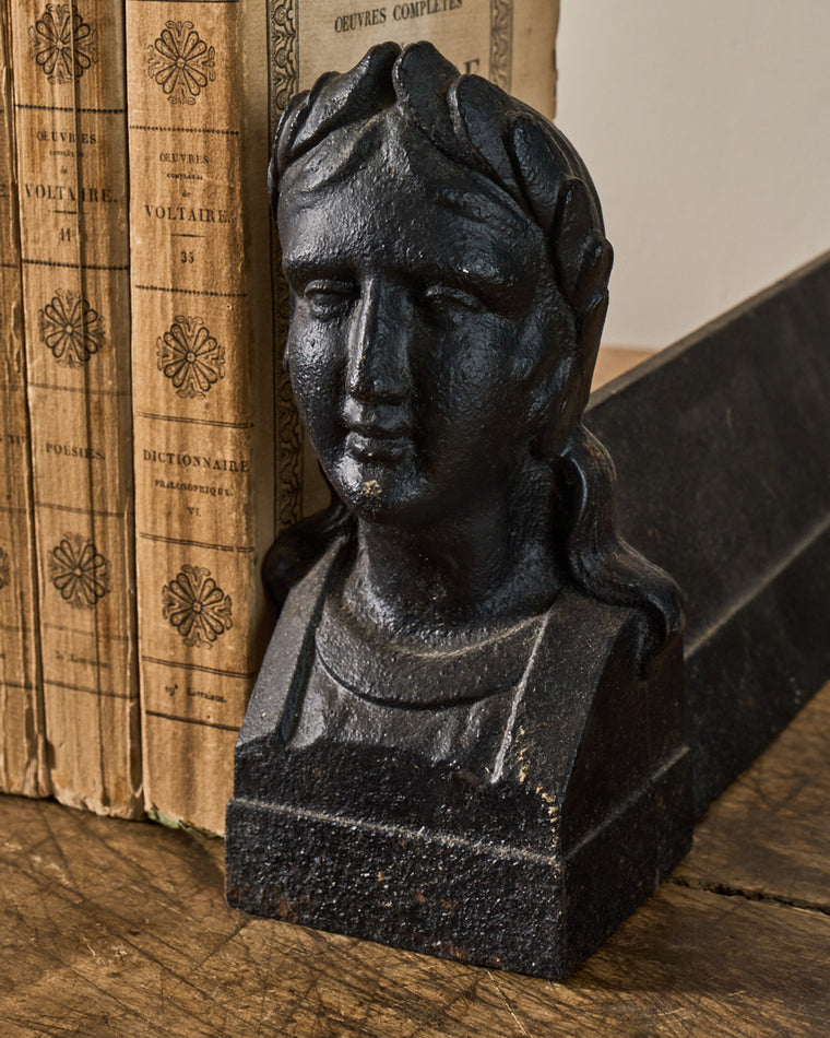 Madame Fireplace Cast Iron Bookends