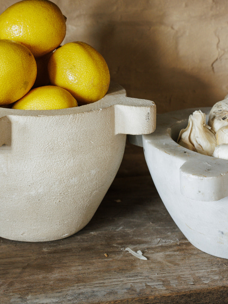 French Antique Stone Mortar