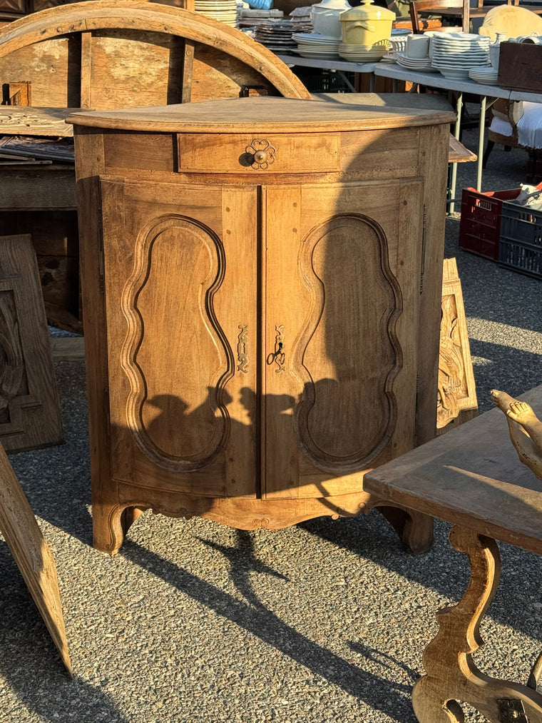 Walnut Corner Cabinet