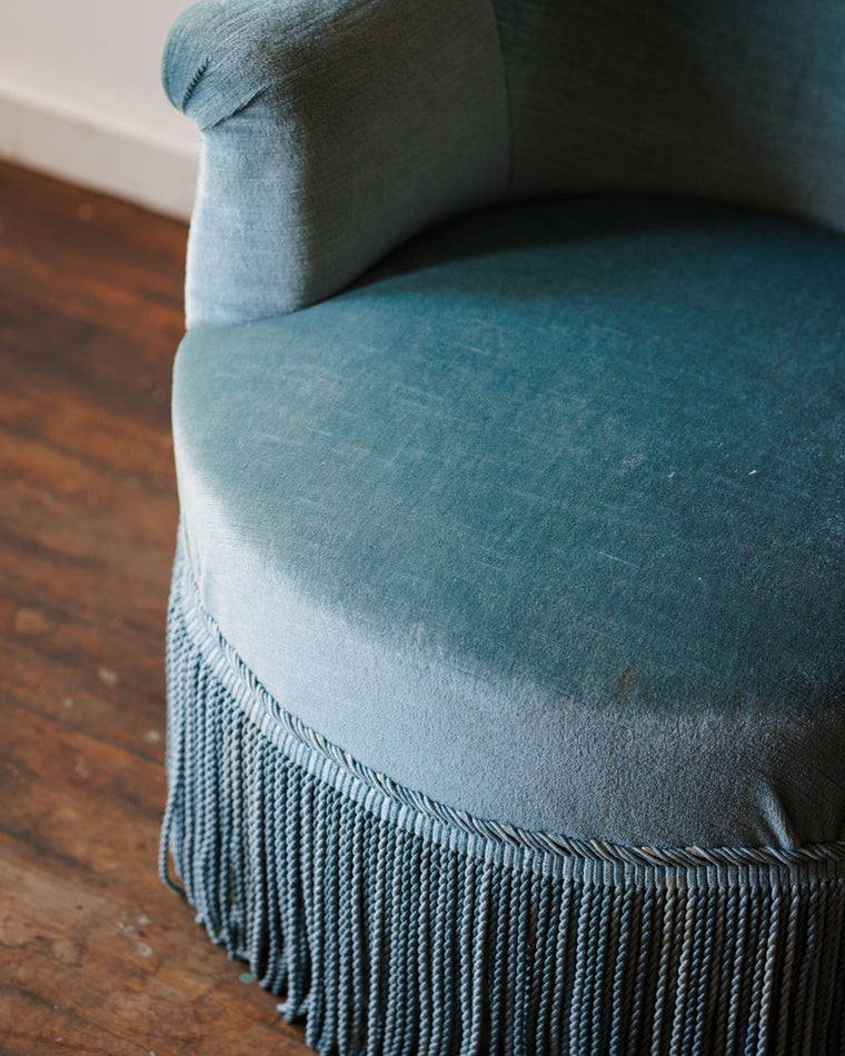 Napoleon III Armchair - Robins Egg