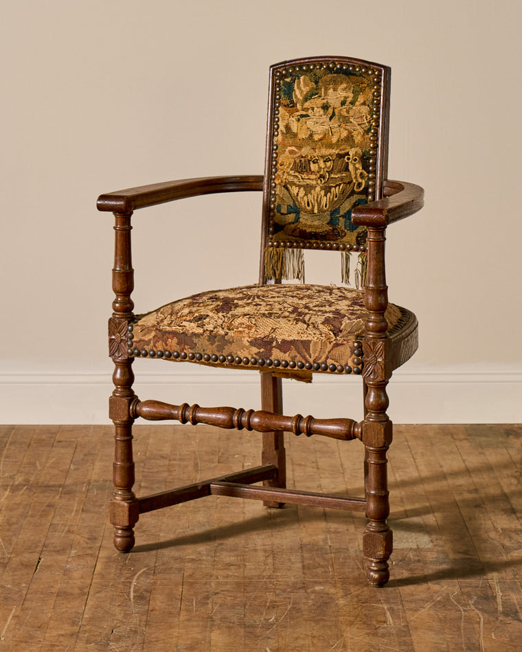 19th c. French Tapestry Armchair