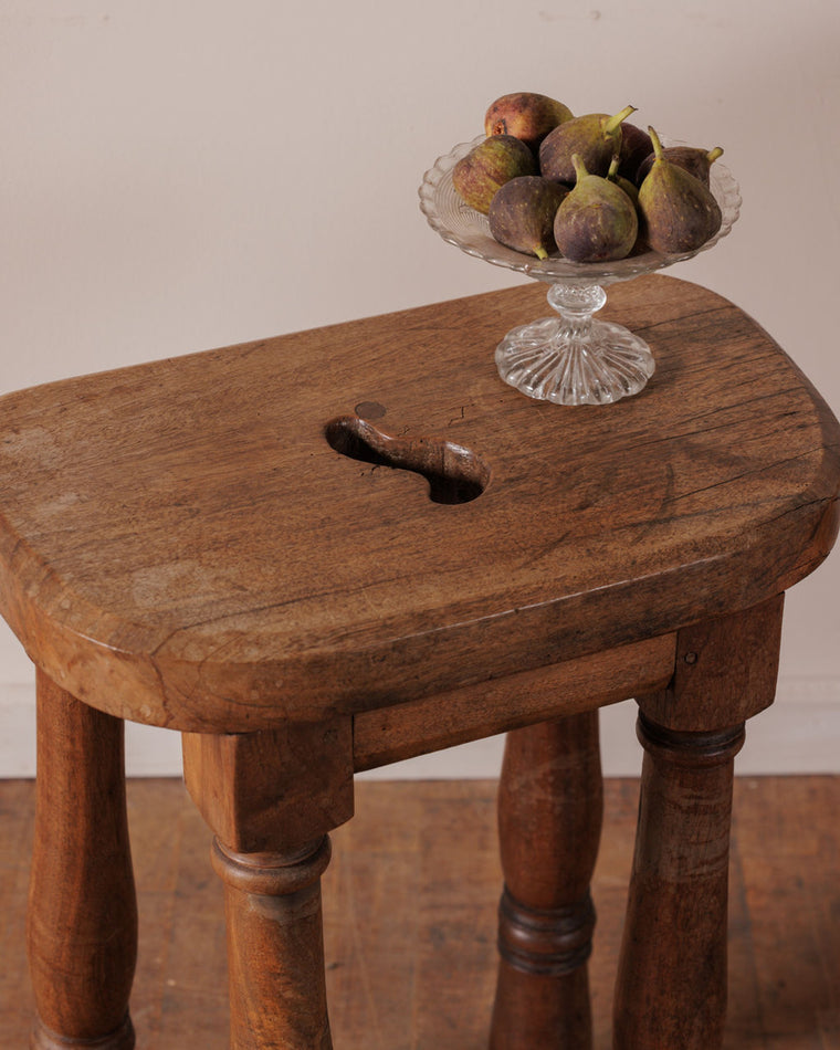 Tall Walnut Stool