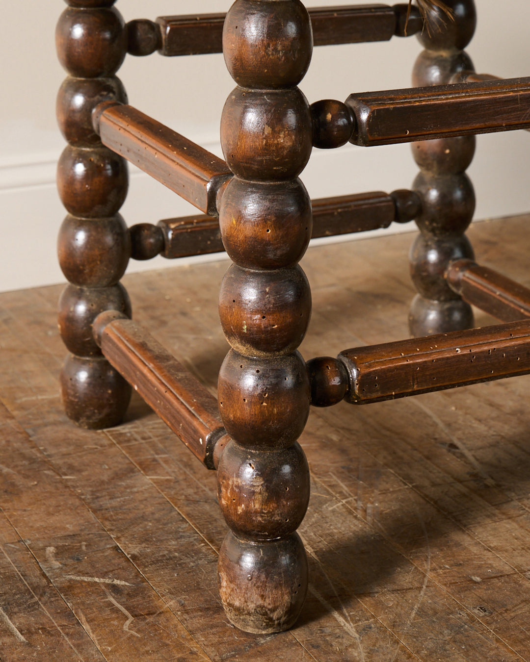 Rare Rush Bobbin Stool