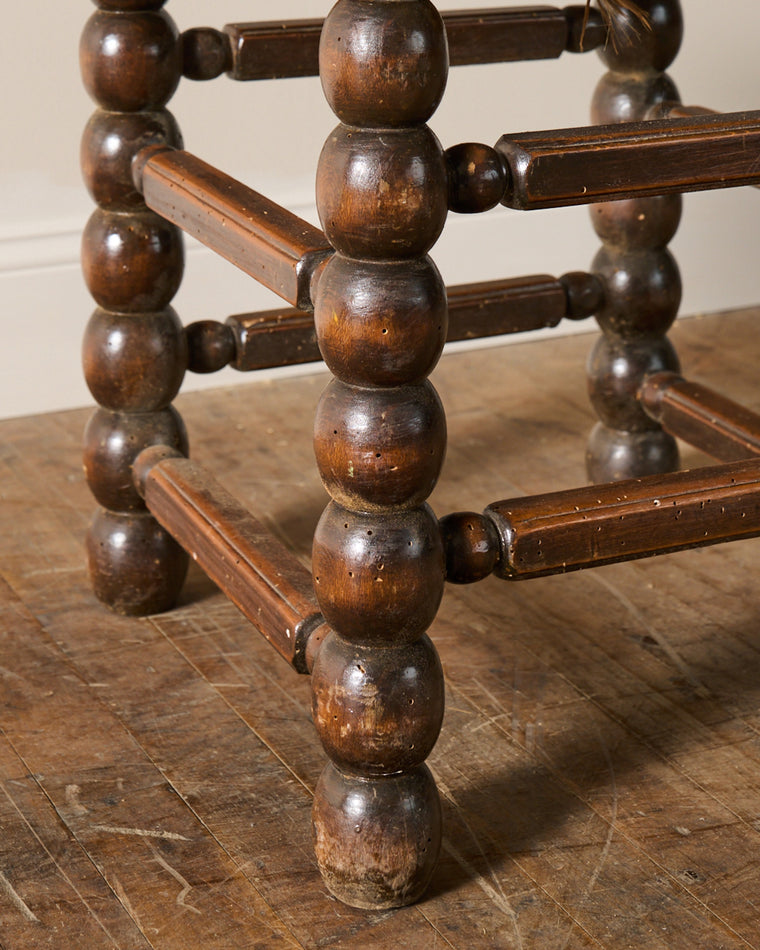 Rare Rush Bobbin Stool
