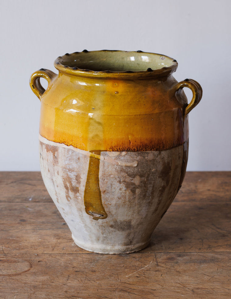 Rare Ochre Confit Pot