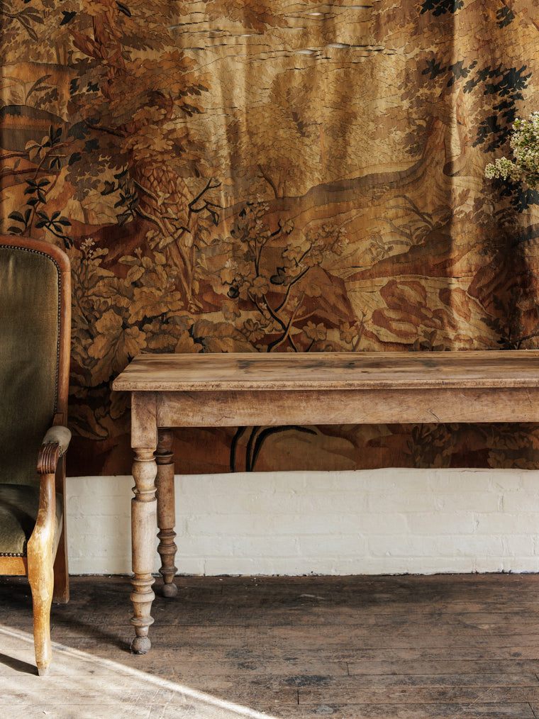 Antique Farm Console Table